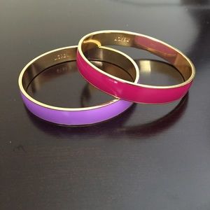 J. Crew enamel bangles, set of two